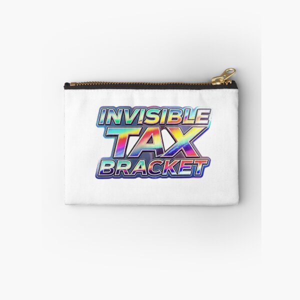 Item preview, Invisible Tax Bracket Holographic Chrome Typography  designed and sold by LC&LCPlatform.