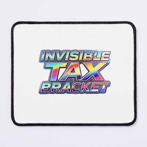 Item preview, Invisible Tax Bracket Holographic Chrome Typography  designed and sold by LC&LCPlatform.