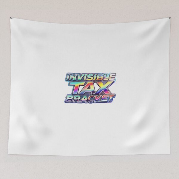 Item preview, Invisible Tax Bracket Holographic Chrome Typography  designed and sold by LC&LCPlatform.