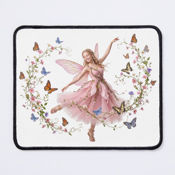 Item preview, Enchanting Fairy Butterfly Floral Wreath designed and sold by butterflies-new.