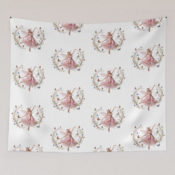 Item preview, Enchanting Fairy Butterfly Floral Wreath designed and sold by butterflies-new.