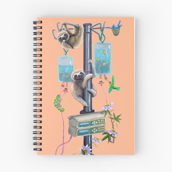 Item preview, Passion Flowers, Sloths and IV Pole designed and sold by Julie Ann Accornero.