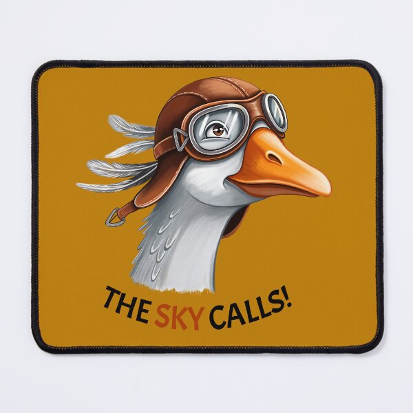 Item preview, The Sky Calls! Funny Pilot Goose designed and sold by RitaRuni1992.