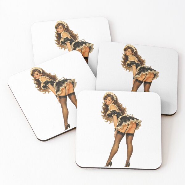 Item preview, Vintage French Maid Pin-Up – Retro Gothic Glamour designed and sold by Cosplayvintage.