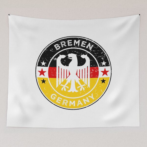 Item preview, Bremen Germany Eagle Vintage Flag designed and sold by ArtByKatti.