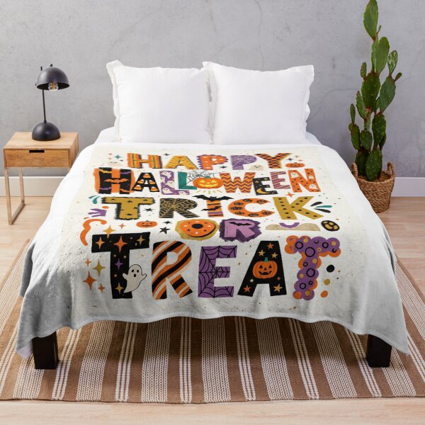Item preview, Happy Halloween Trick or Treat – Spooky Collage Typography designed and sold by Tafa_Design.