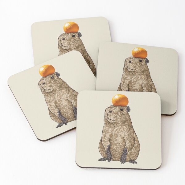 Item preview, Capibara con naranja, geométrico designed and sold by Hypedi.