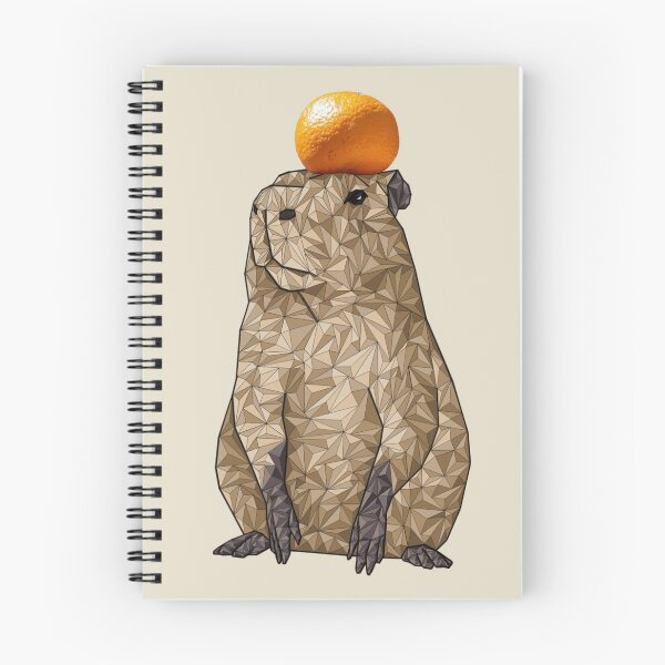 Item preview, Capibara w Orange , Geometric designed and sold by Hypedi.