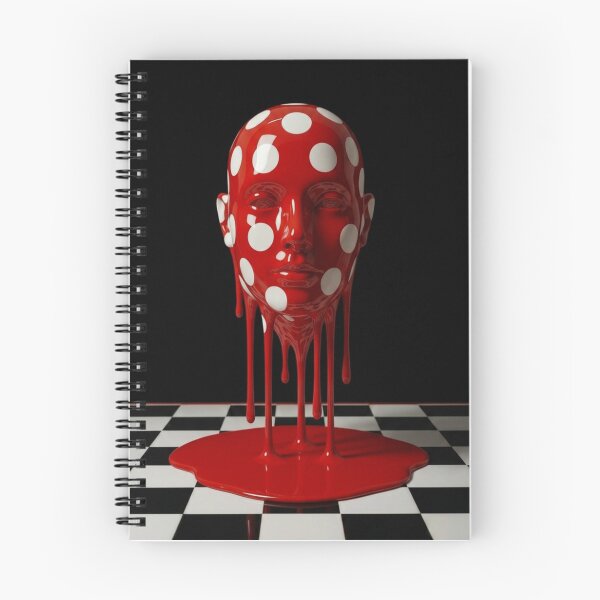 Item preview, Dripping Mannequin Head Polka Dot Pop Art designed and sold by YourColorsWall.