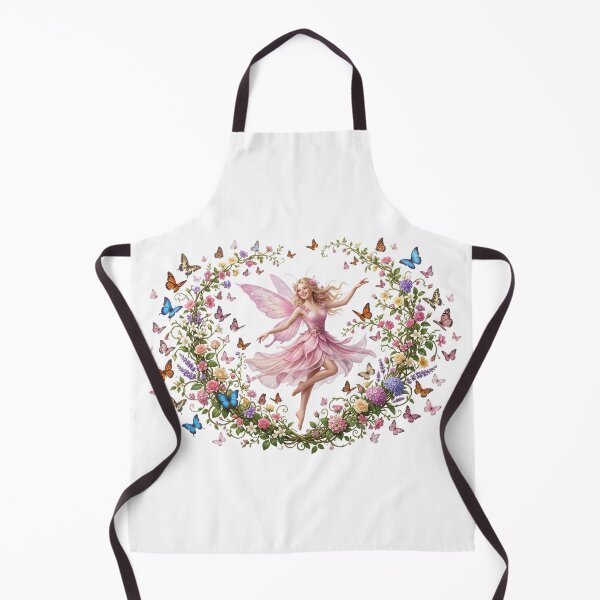 Item preview, Fairy Dancing in Floral Butterfly Wreath designed and sold by butterflies-new.