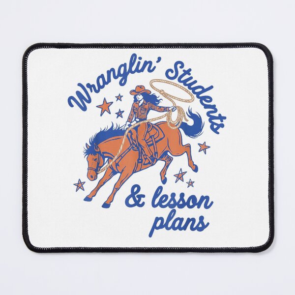 Item preview, Wranglin Students Funny Cowgirl Teacher designed and sold by Vectraxos.