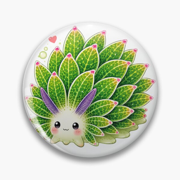 Item preview, Kawaii Leaf Sheep Sea Slug designed and sold by mimiartes.