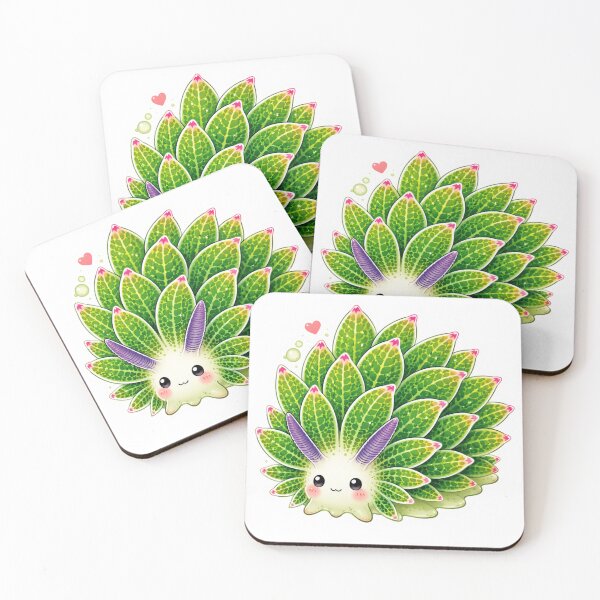 Item preview, Kawaii Leaf Sheep Sea Slug designed and sold by mimiartes.