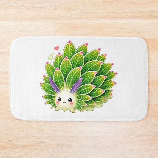 Item preview, Kawaii Leaf Sheep Sea Slug designed and sold by mimiartes.