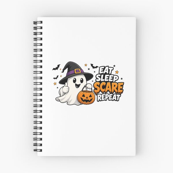 Item preview, Halloween eat, sleep, scare, react designed and sold by DailyQuestPrint.