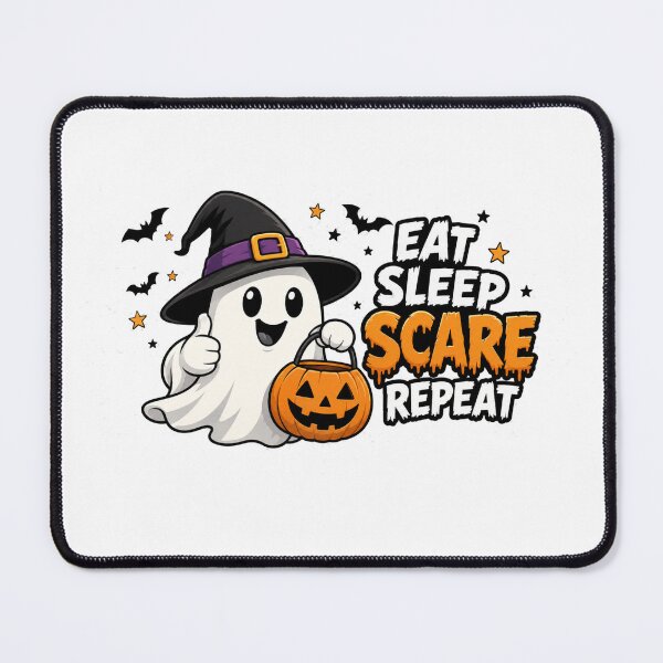 Item preview, Halloween eat, sleep, scare, react designed and sold by DailyQuestPrint.