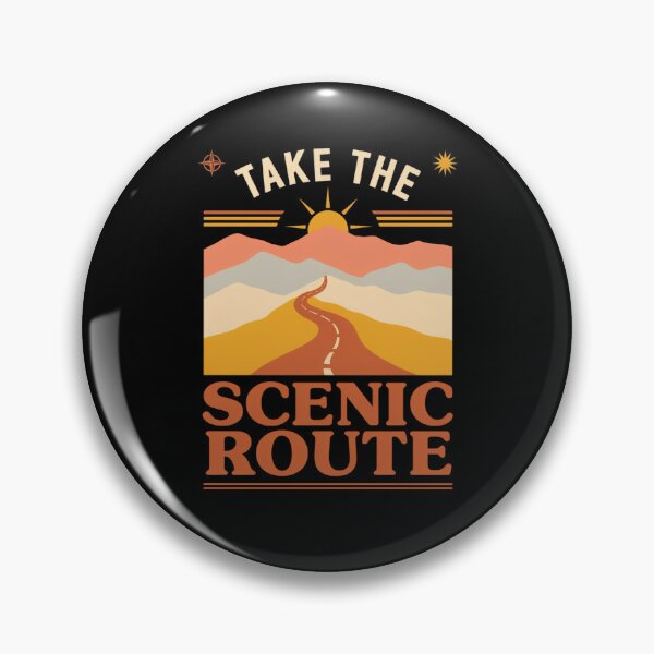 Item preview, Take the Scenic Route T Shirt, Retro Travel Shirt, Vintage Summer Road Trip Tee designed and sold by Daily Mood Tees.