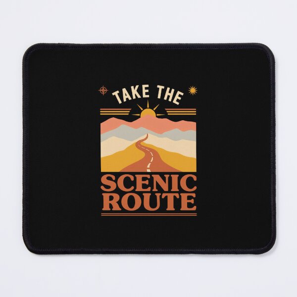 Item preview, Take the Scenic Route T Shirt, Retro Travel Shirt, Vintage Summer Road Trip Tee designed and sold by Daily Mood Tees.