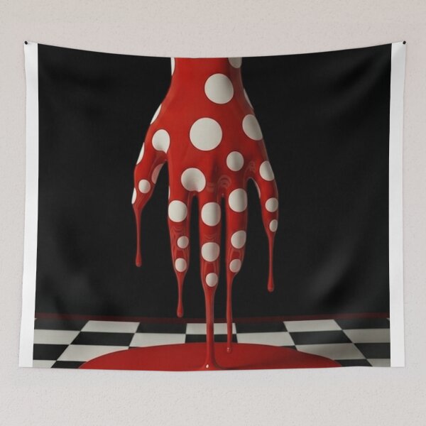 Item preview, Dripping Hand Downward Polka Dot Pop Art designed and sold by YourColorsWall.