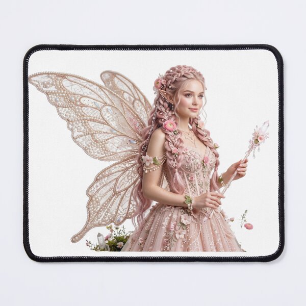 Item preview, Elegant Pink Fairy with Pearl Wings designed and sold by butterflies-new.