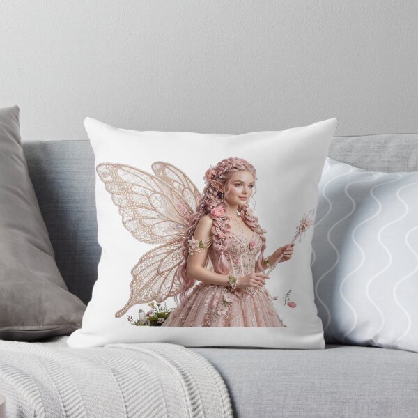 Item preview, Elegant Pink Fairy with Pearl Wings designed and sold by butterflies-new.