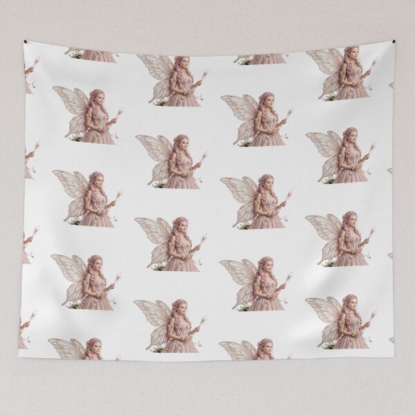 Item preview, Elegant Pink Fairy with Pearl Wings designed and sold by butterflies-new.
