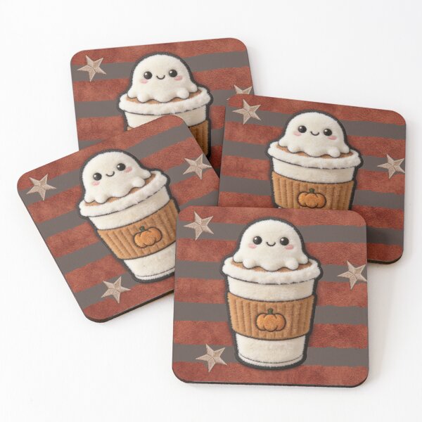 Item preview, Cozy Ghost Latte Kawaii Autumn Aesthetic designed and sold by thelexiverse.