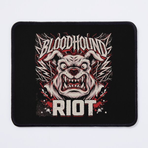 Item preview, Bloodhound Riot Snarling Dog Metal Graphic designed and sold by Enea Kelo.