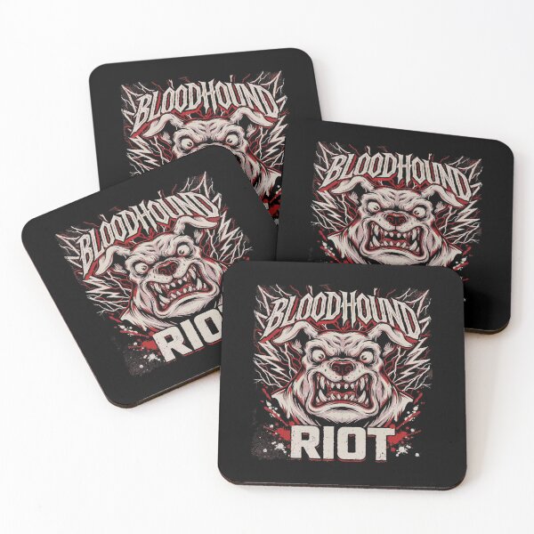 Item preview, Bloodhound Riot Snarling Dog Metal Graphic designed and sold by Enea Kelo.