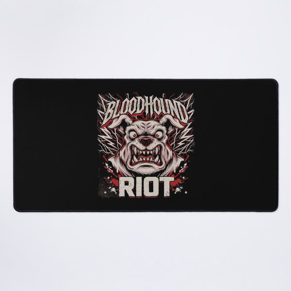 Item preview, Bloodhound Riot Snarling Dog Metal Graphic designed and sold by Enea Kelo.