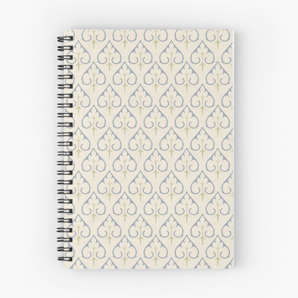 Item preview, Bluebell Spadeleaf Medieval Pattern | Blue and Sage Gothic Botanical Design designed and sold by HannahGinn.Design.