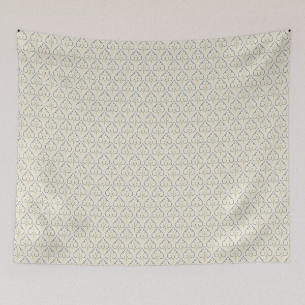 Item preview, Bluebell Spadeleaf Medieval Pattern | Blue and Sage Gothic Botanical Design designed and sold by HannahGinn.Design.