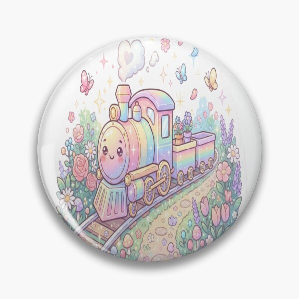 Item preview, Cute Rainbow Train in Magical Flower Garden ??? designed and sold by AdityaShop18.