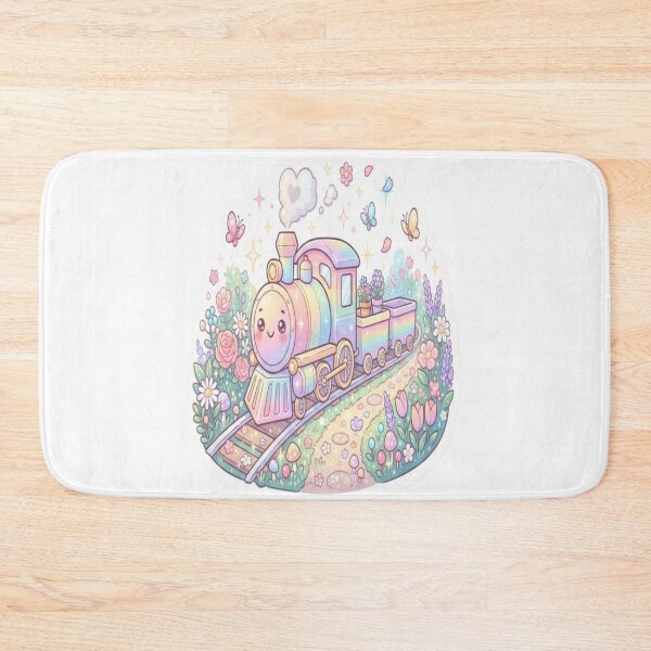 Item preview, Cute Rainbow Train in Magical Flower Garden ??? designed and sold by AdityaShop18.