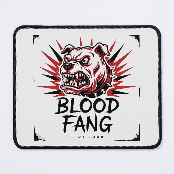 Item preview, Blood Fang Riot Tour Snarling Bulldog Spiked Collar Graphic designed and sold by Enea Kelo.