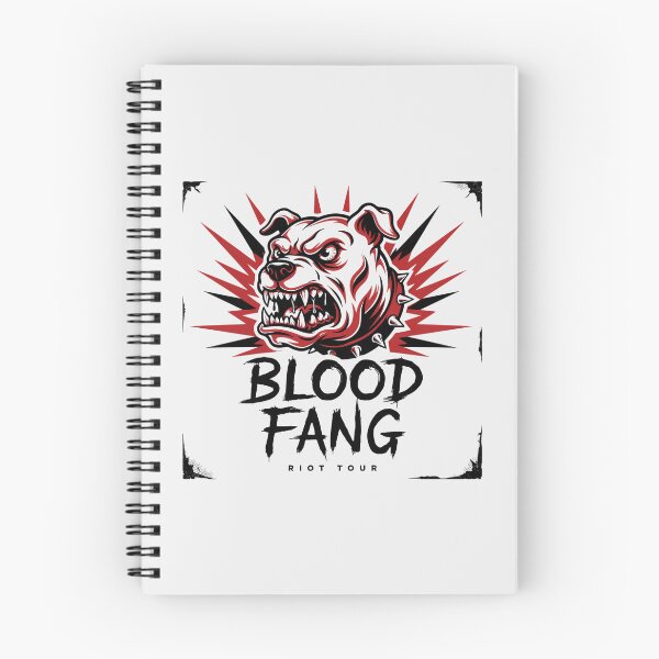 Item preview, Blood Fang Riot Tour Snarling Bulldog Spiked Collar Graphic designed and sold by Enea Kelo.