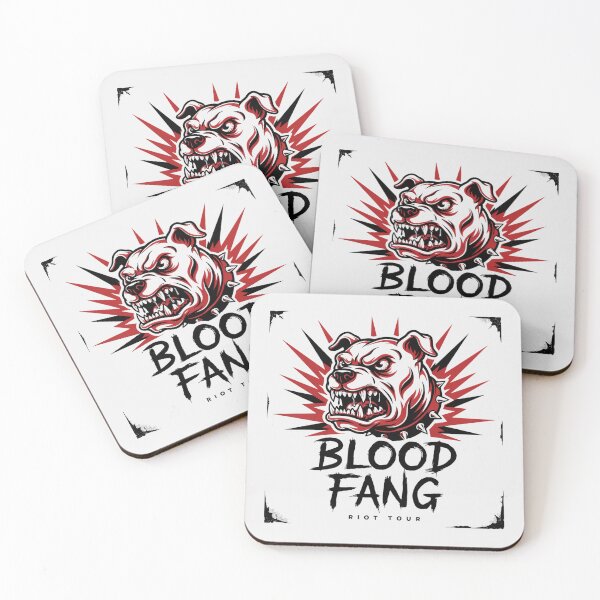 Item preview, Blood Fang Riot Tour Snarling Bulldog Spiked Collar Graphic designed and sold by Enea Kelo.