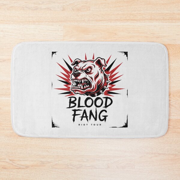 Item preview, Blood Fang Riot Tour Snarling Bulldog Spiked Collar Graphic designed and sold by Enea Kelo.