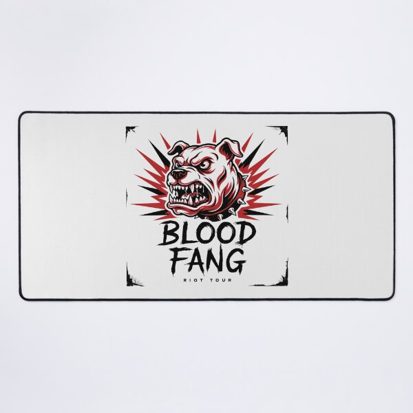 Item preview, Blood Fang Riot Tour Snarling Bulldog Spiked Collar Graphic designed and sold by Enea Kelo.