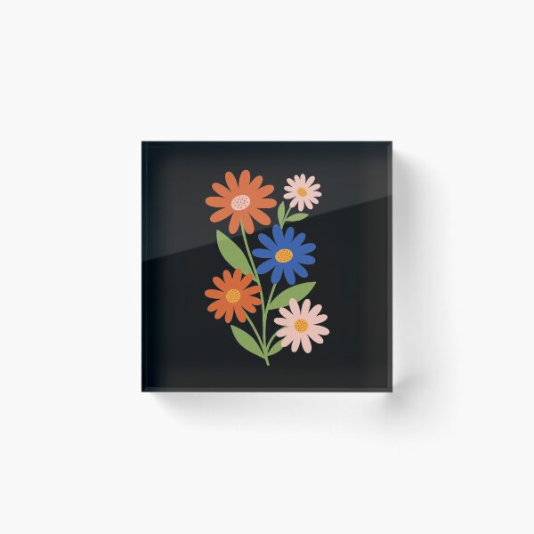 Item preview, Retro Floral Bouquet Mid Century Daisies Art designed and sold by Dzblack.