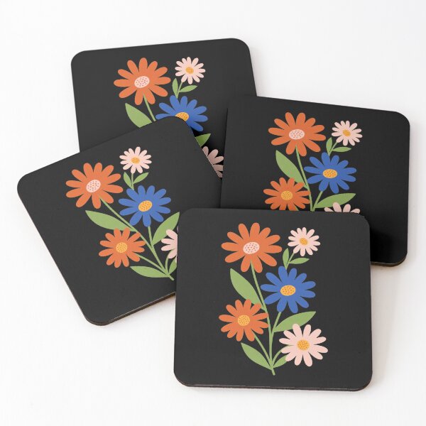 Item preview, Retro Floral Bouquet Mid Century Daisies Art designed and sold by Dzblack.