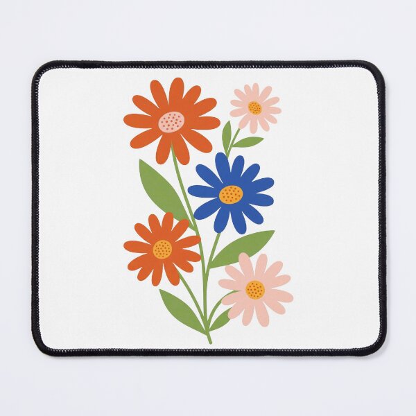 Item preview, Retro Floral Bouquet Mid Century Daisies Art designed and sold by Dzblack.