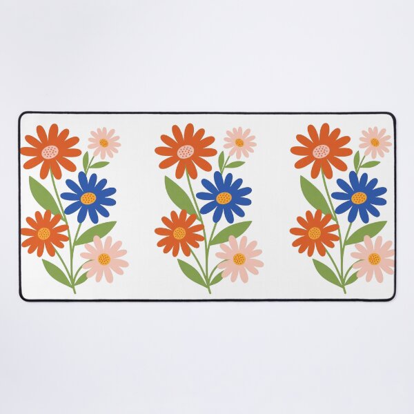 Item preview, Retro Floral Bouquet Mid Century Daisies Art designed and sold by Dzblack.