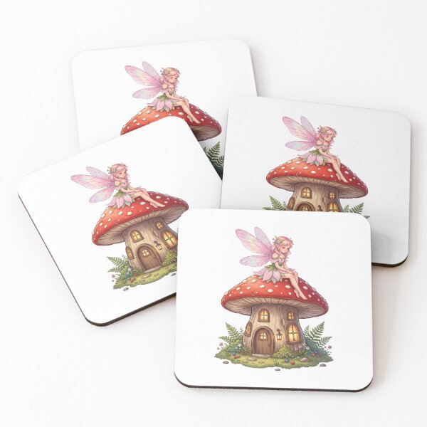 Item preview, Fairy on Enchanted Mushroom House designed and sold by butterflies-new.