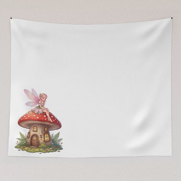 Item preview, Fairy on Enchanted Mushroom House designed and sold by butterflies-new.