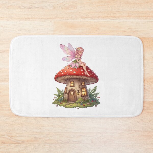 Item preview, Fairy on Enchanted Mushroom House designed and sold by butterflies-new.