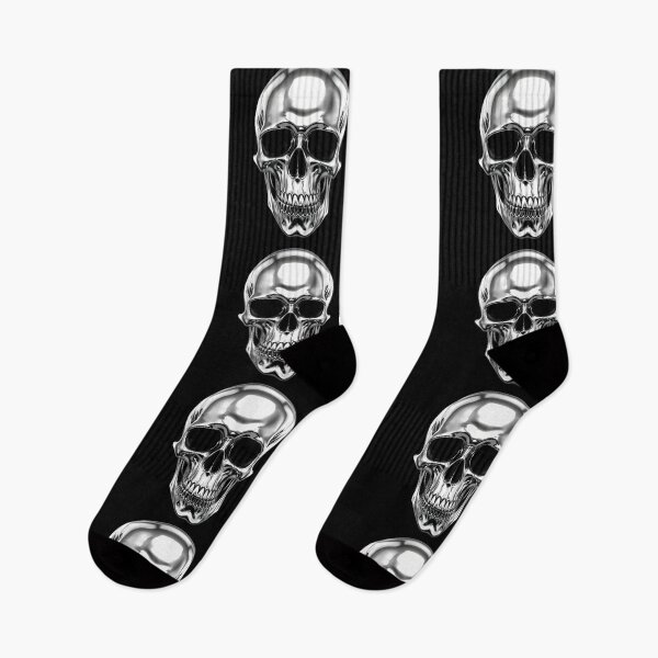 Item preview, Chrome Skull Sculpture With Reflective Finish designed and sold by Linework Studio.
