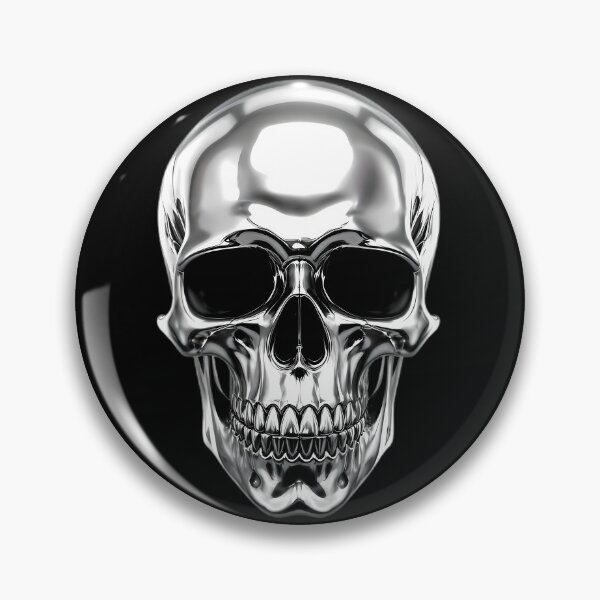 Item preview, Chrome Skull Sculpture With Reflective Finish designed and sold by Linework Studio.