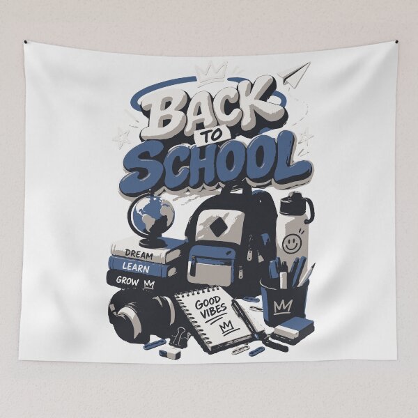 Item preview, Back to School | Blue 3D School Supplies Student Design designed and sold by Sunday.Supply.
