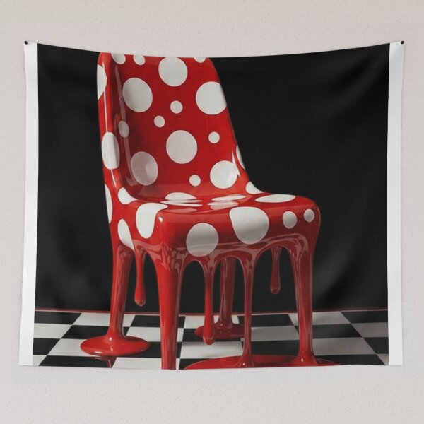 Item preview, Dripping Modern Chair Polka Dot Pop Art designed and sold by YourColorsWall.